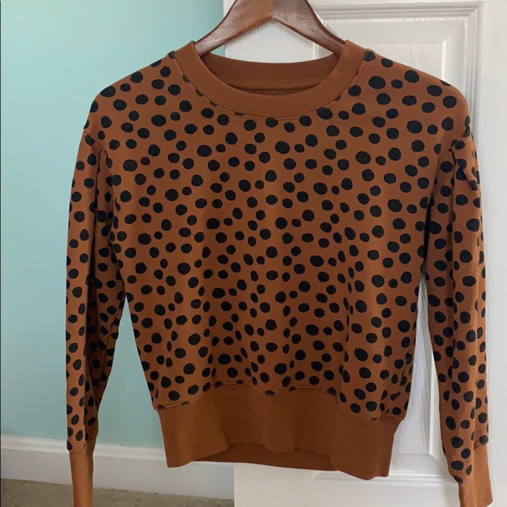 Madewell polka dot sweatshirt